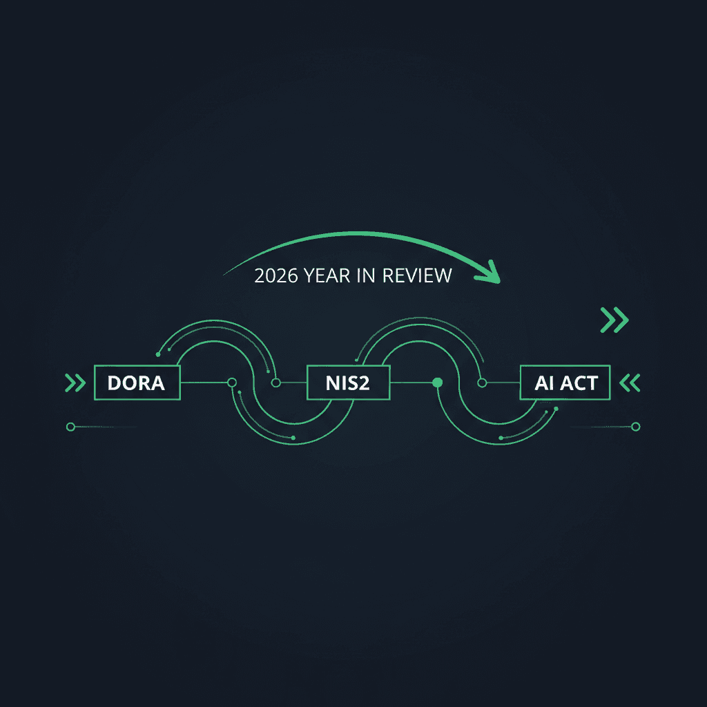 Regulatory Year in Review 2026: DORA, NIS2, AI Act — What Was Implemented and What Comes Next